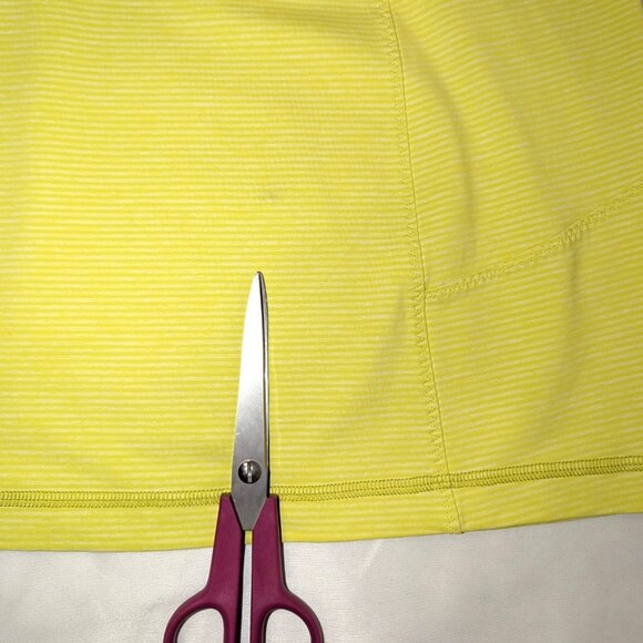 Lululemon | Athletic Racerback "Turbo Tank" in Split Pea Yellow Green | Size 12 - Picture 14 of 15